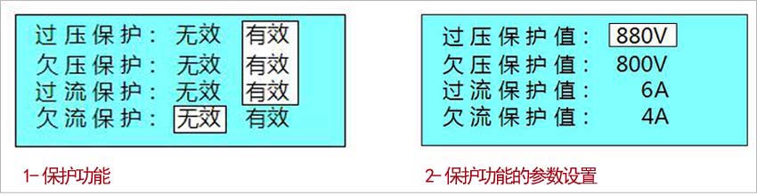 大功率程控直流電源保護(hù)功能及保護(hù)功能的參數(shù)設(shè)置